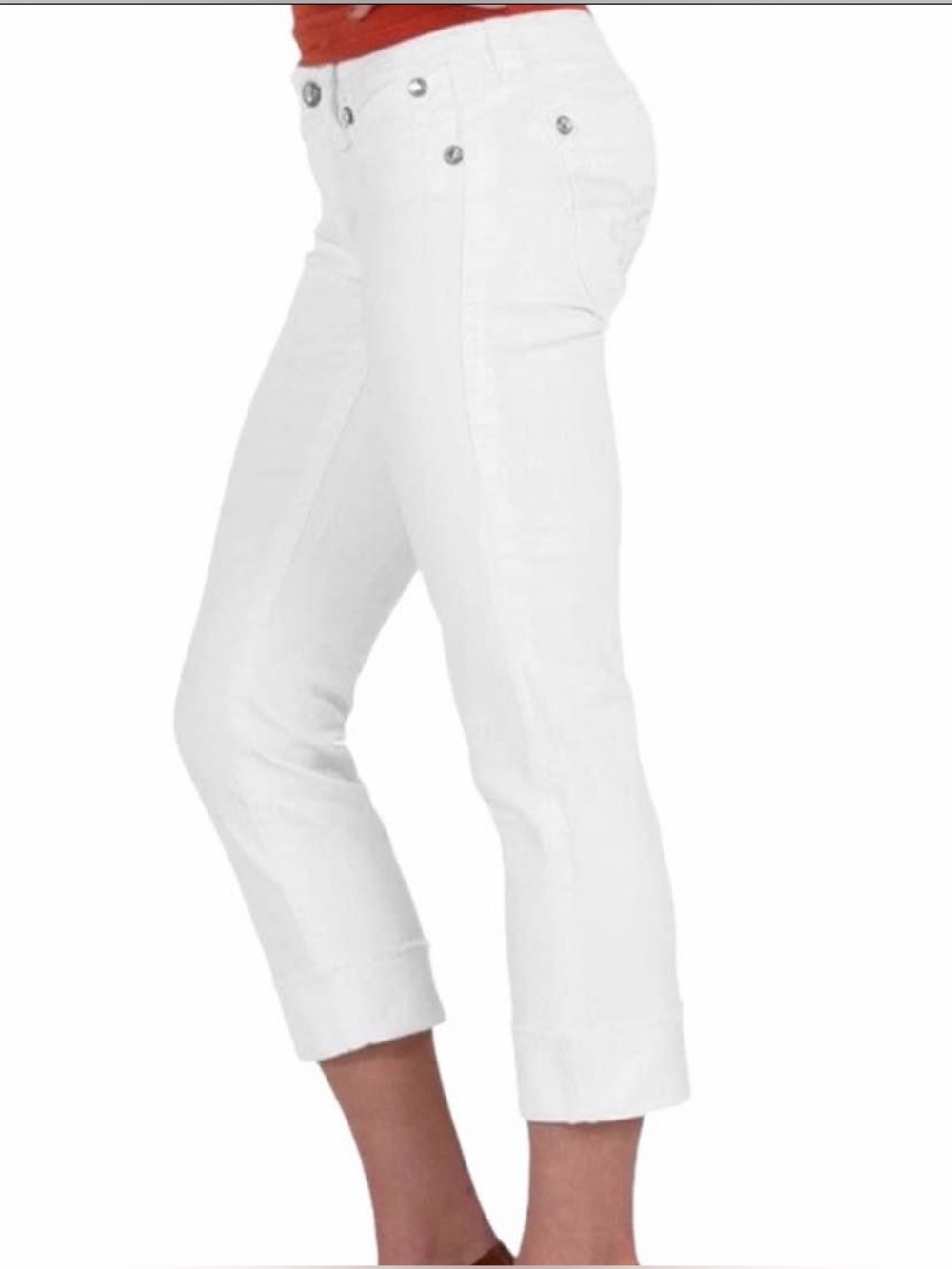 Rock Revival Size 28 Amy Capris White Jeans